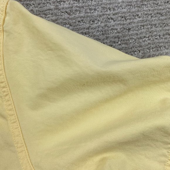 Eddie Bauer Shirt Men Medium M Yellow Button Down Short Sleeve Casual Pocket - Picture 9 of 12